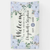 Botanisches Hochzeitsbanner mit elegantem Watercol Banner (Vertikal)