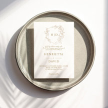 Botanisches Hochzeitsgold, elegant