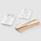 Botanisches Hochzeitsprogramm Fächer (Non-assembled)