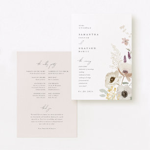 Botanisches Hochzeitsprogramm Programm