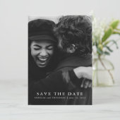 Botanisches Hochzeitssemble für helles Blumenwasse Save The Date (Stehend Vorderseite)