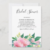 Botanisches Hochzeitsszenario-Brautparty Einladung (Vorderseite)