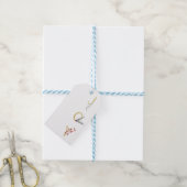 Botanisches Holiday Joy Rustic Gold Minimales Part Geschenkanhänger (Mit Garn)