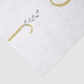 Botanisches Holiday Joy Rustic Gold Minimales Part Seidenpapier (Ausschnitt)