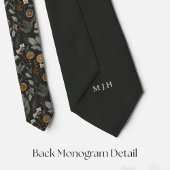 Botanisches Holiday Pattern Necktie mit Monogramm Krawatte