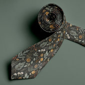 Botanisches Holiday Pattern Necktie mit Monogramm Krawatte