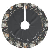 Botanisches Holiday Tree Skirt Polyester Weihnachtsbaumdecke (Vorderseite)