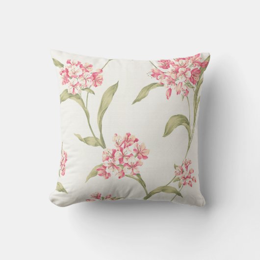 botanisches Hydrangeamustermit blumenkissen Kissen (Vorderseite)