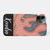 Botanisches Illustrationsmuster für das Korallenri Case-Mate iPhone Hülle (Rückseite (Horizontal))