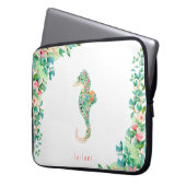 Botanisches Insel-Seepferd Laptopschutzhülle (Vorderseite Links)