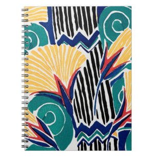 Botanisches Jugendstil-Design Notizblock
