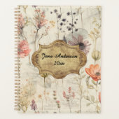 Botanisches Junk Journal Planer (Vorderseite)