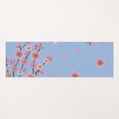 Botanisches Kirschblossom Fallende Petals Muster Yogamatte (Vorderseite (Horizontal))