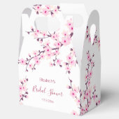 Botanisches Kirschblossom Pink Weißes Brautparty Geschenkschachtel (Geöffnet)