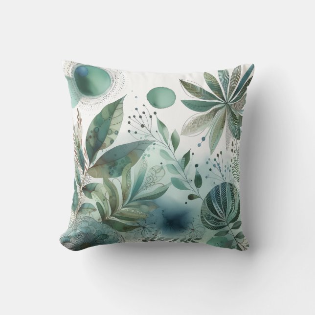 Botanisches Kissen (Vorderseite)