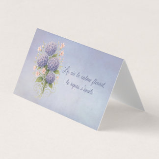 botanisches Kissen, dort wo Ruhe blüht Visitenkarten