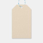 Botanisches Klassiker Danke-Hochzeitsgeschenk-Anhä Geschenkanhänger (Rückseite)