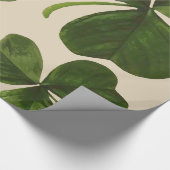 Botanisches Kleeblatt-Foto auf kundenspezifischer Geschenkpapier (Ecke)