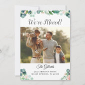 Botanisches Korallenflora Party Foto Einladung (Vorderseite)