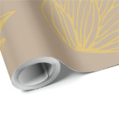 Botanisches Kraftpapier Packpapier Lotuss (Rolleneckpunkt)