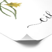 Botanisches Kraut Aquarell Fotodruck (Ecke)