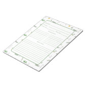 Botanisches Kräuterrezept Notizblock (angewinkelt)