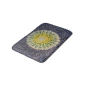 Botanisches Kugel-Kaktus-Nadel-Foto Badematte (Schrägansicht)