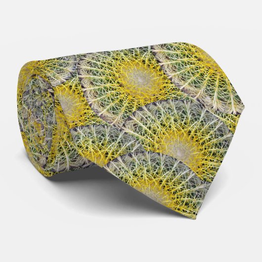 Botanisches Kugel-Kaktus-Pflanzen-Foto Krawatte (Gerollt)