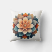 Botanisches Kunstwerk mit Herbstfarbe Kissen (Rückseite)