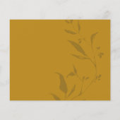 Botanisches Kunstwerk Yellow Boho Save the Date (Rückseite)