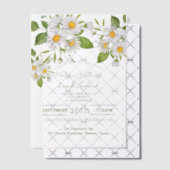 Botanisches Land Wildblume Frühlingsfest Hochzeit Pergament Einladungen (Versetzt (Einladung))