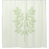 Botanisches Leaf Duschvorhang (Vorderseite)