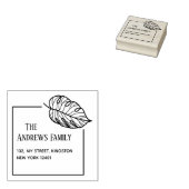 Botanisches Leaf Gummistempel (Stempel)