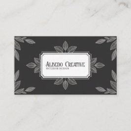 Botanisches Leaf-Line Elegantes Ambiente Visitenkarte