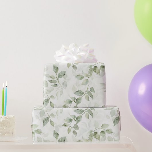 Botanisches Leaf Muster Geschenkpapier (Partygeschenke)