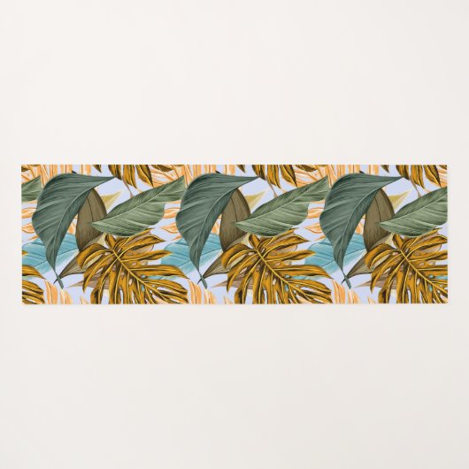Botanisches Leaf-Muster Yogamatte (Rückseite (Horizontal))