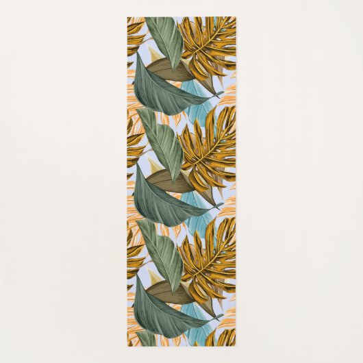 Botanisches Leaf-Muster Yogamatte (Rückseite)