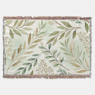 Botanisches Leaf-Pattern-Keule Decke