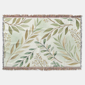 Botanisches Leaf-Pattern-Keule Decke
