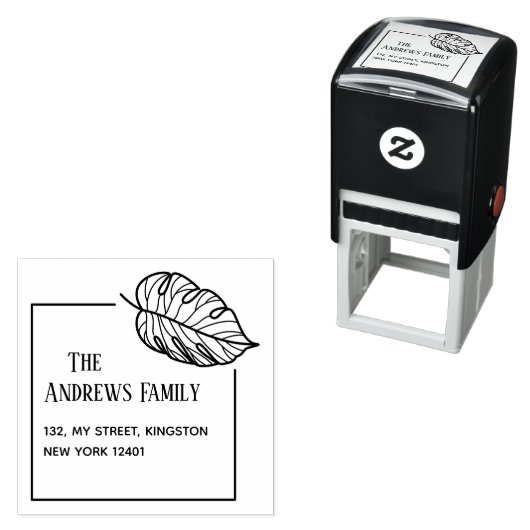 Botanisches Leaf Permastempel (Beispiel)