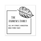 Botanisches Leaf Permastempel (Design)
