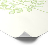 Botanisches Leaf Poster (Ecke)