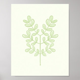 Botanisches Leaf Poster
