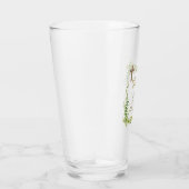 Botanisches LeafBautizo Bautismo Taufname Verses Glas (Rechts)
