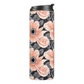 Botanisches Lichtpfirsichmuster Thermosbecher (Nach links gedreht)