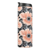 Botanisches Lichtpfirsichmuster Thermosbecher (Nach rechts gedreht)