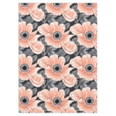 Botanisches Lichtpfirsichmuster Tischdecke (Vorderseite)