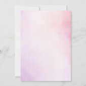 Botanisches Lila-rosa-florales Boho-Brautparty Einladung (Rückseite)