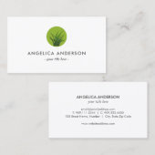 Botanisches Logo - Pflege Visitenkarte (Vorne/Hinten)