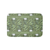 Botanisches Lotus-Muster - Der weiße Lotus Badematte (Vorderseite)